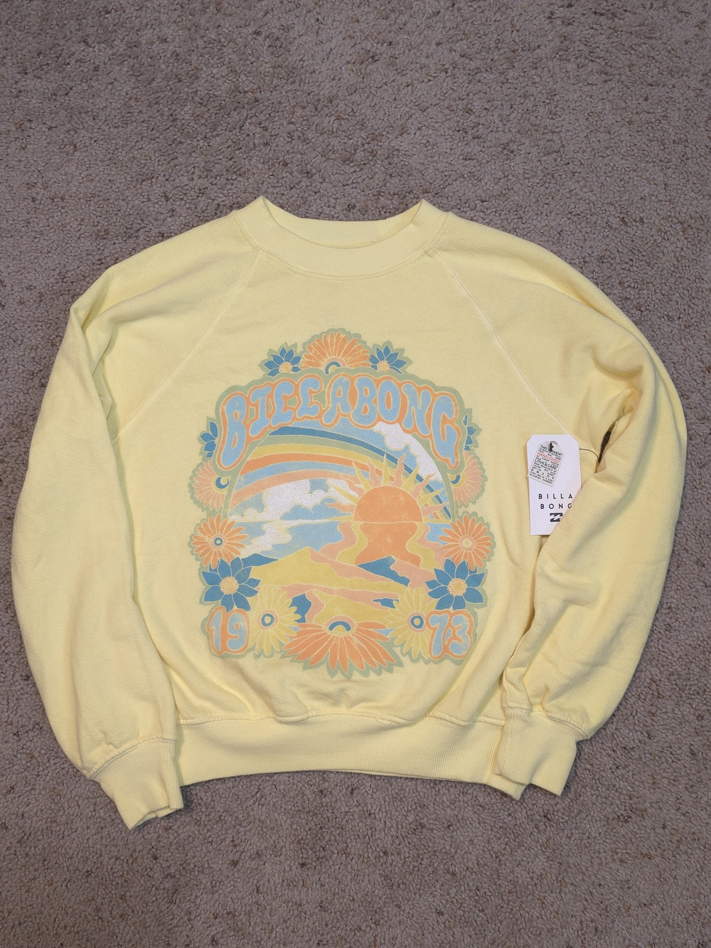 ✨ Billabong Summer Crew Vintage Graphic Sweatshirt ✨ NWT🏷